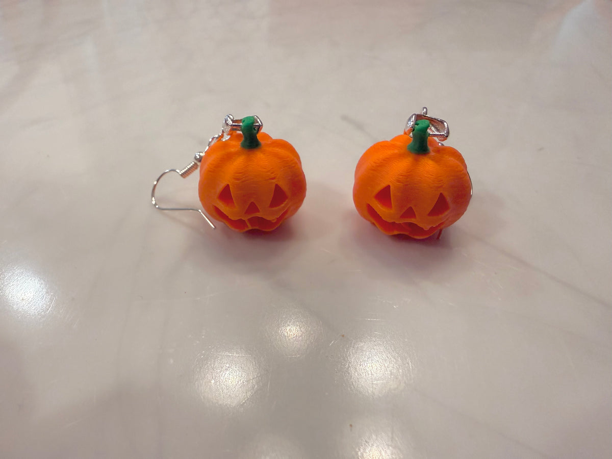 Jack-o-lantern Earrings: Halloween Pumpkin Earrings
