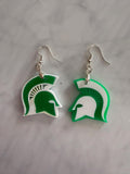 Michigan State University - MSU - Sparty Earrings