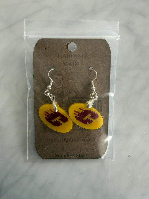 Central Michigan University - CMU Logo Earrings