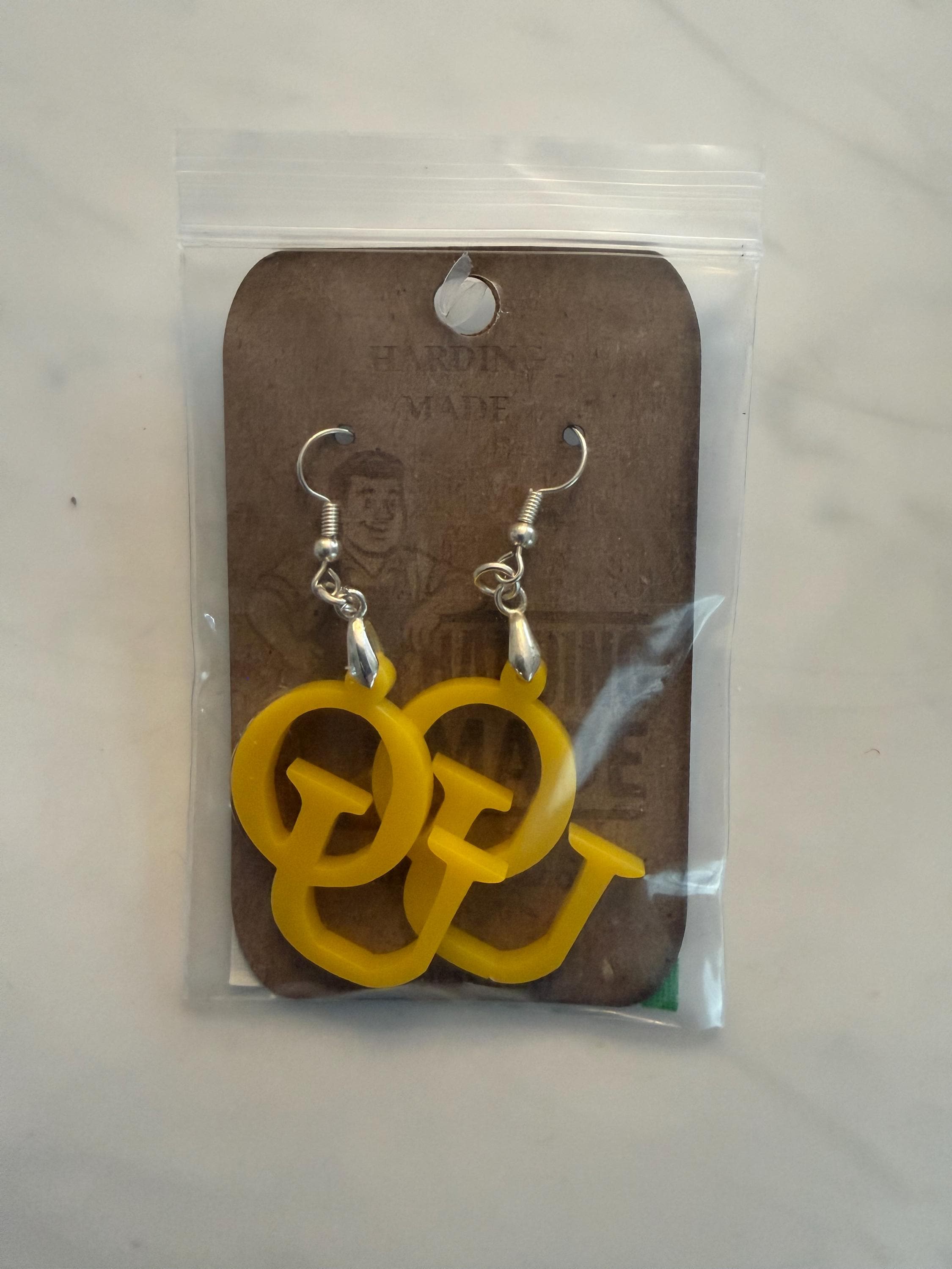 Oakland University OU Logo Earrings