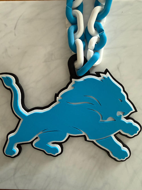 Detroit Lions 3D Printed Team Necklace