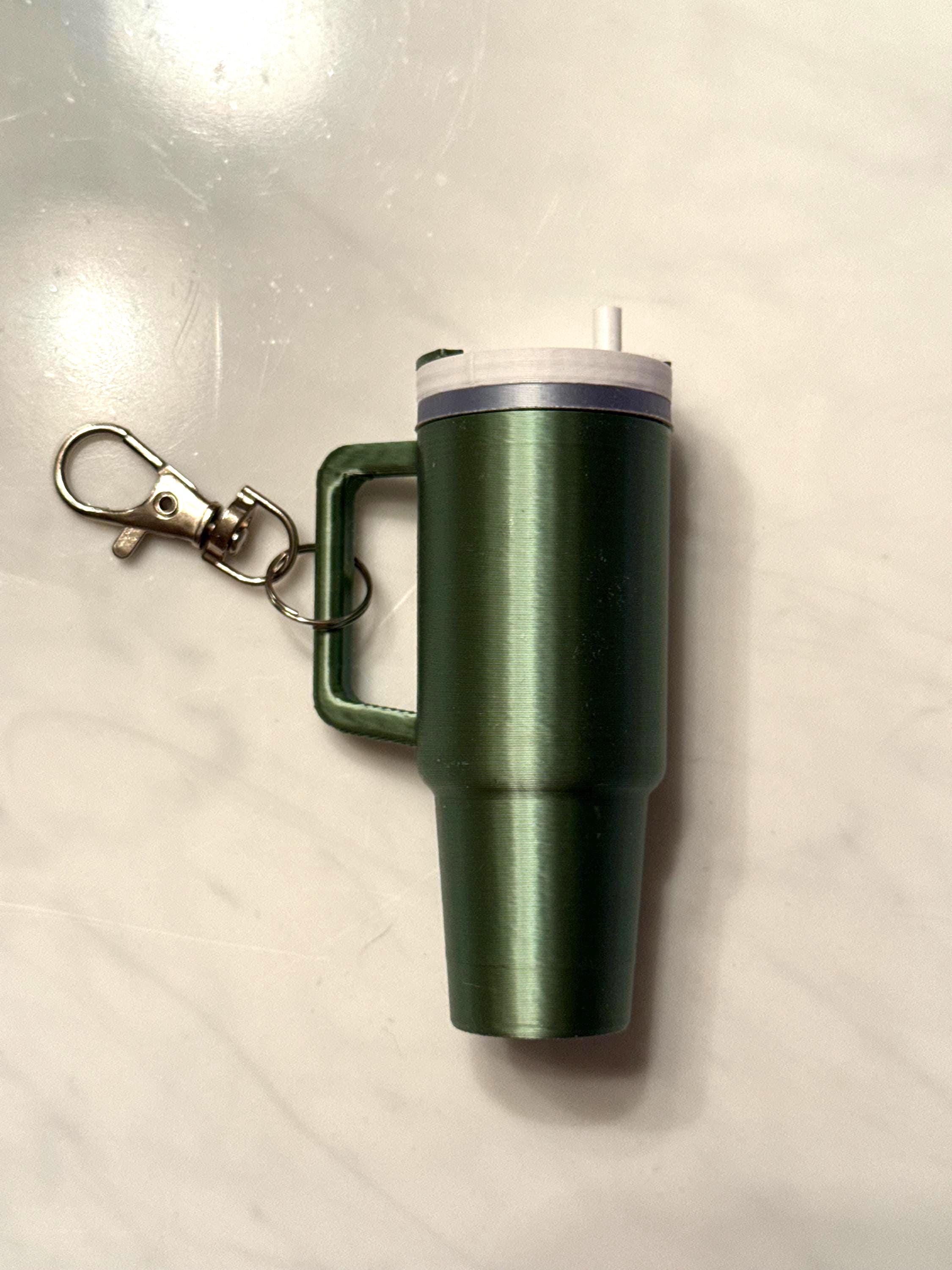 Mini Stanley Keychain Storage with Lip Balm