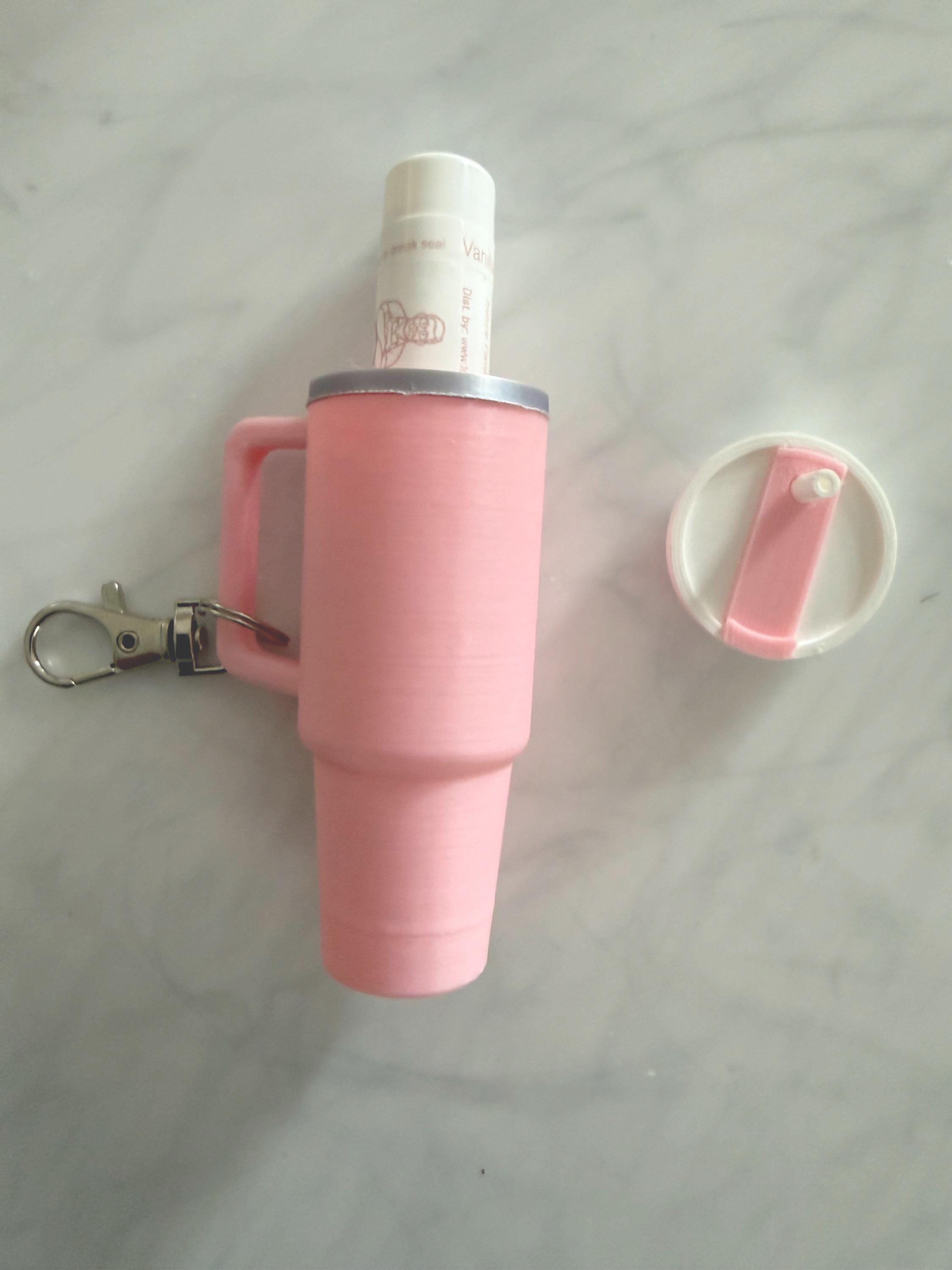 Mini Stanley Keychain Storage with Lip Balm